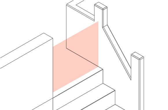 階段の線画