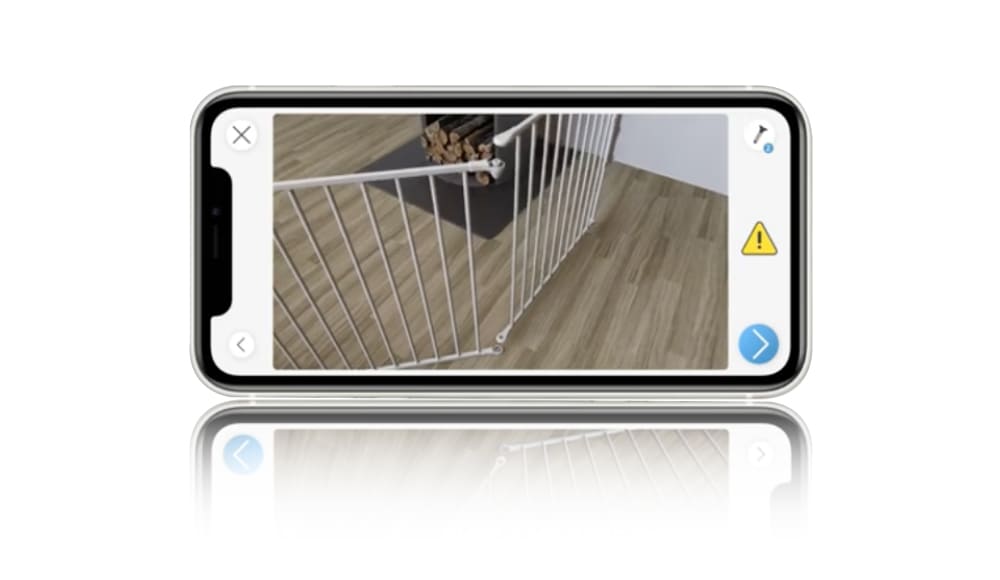 ペットゲートの写真が写っているスマホ画面の画像